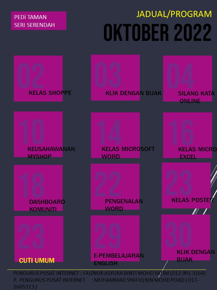 jadual bulanan 10