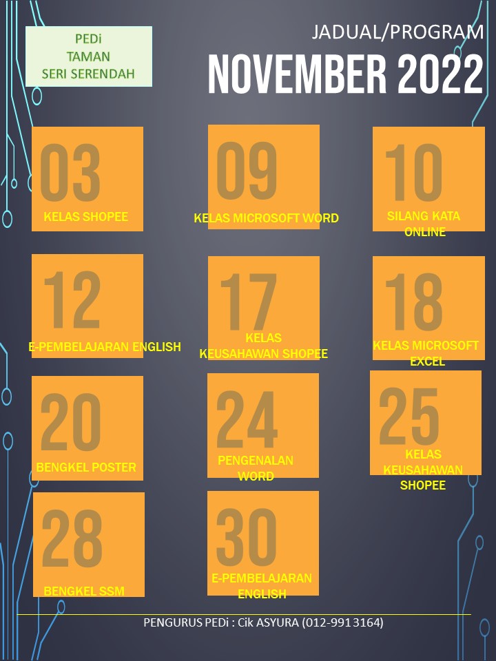 jadual bulanan 11